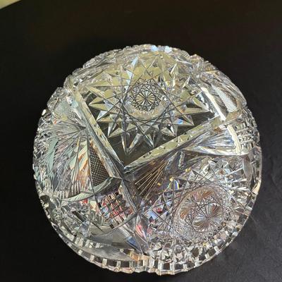 Cut Glass Serving Ware and Vase (LR-BC)