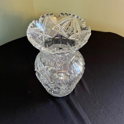 Cut Glass Serving Ware and Vase (LR-BC)