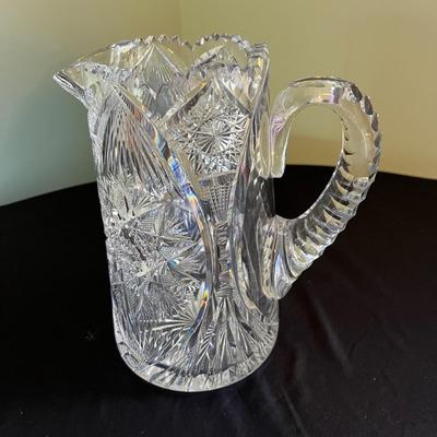 Cut Glass Serving Ware and Vase (LR-BC)