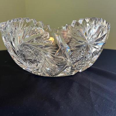 Cut Glass Serving Ware and Vase (LR-BC)