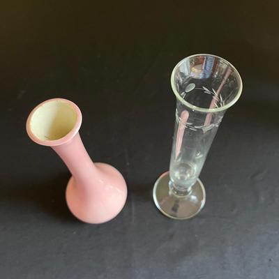 Colored Glass, Clear Glass and Ceramic Bud Vases (LR-BC)