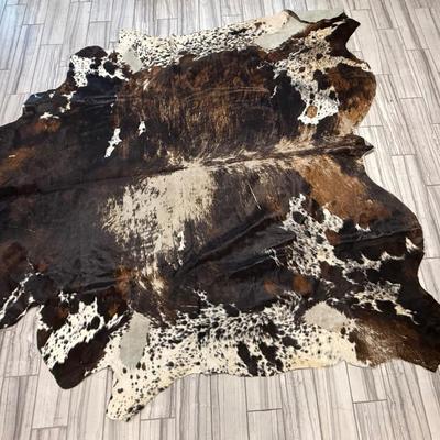 Tri-Colored Cowhide Rug