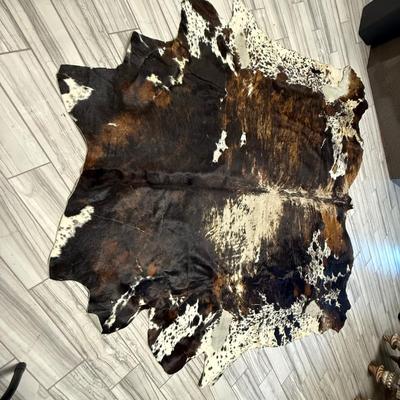 Tri-Colored Cowhide Rug