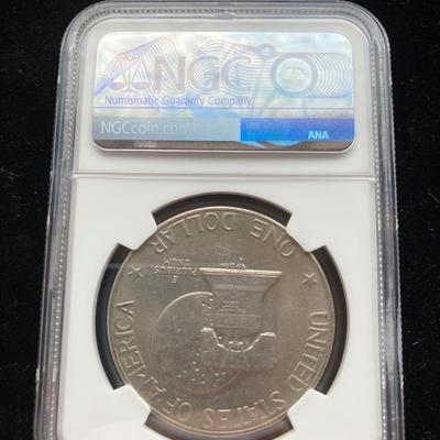 1976 Bicentennial Eisenhower "Ike" Dollar - NGC Gem Uncirculated "Don't Tread On Me" Special Label