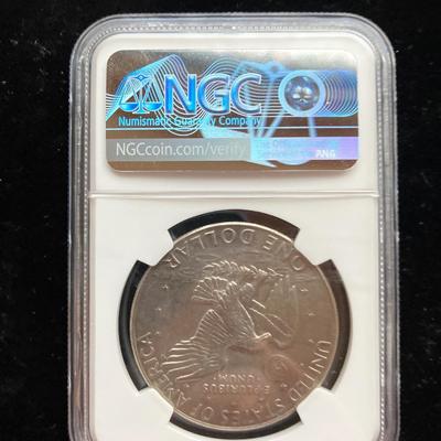 1977 Eisenhower "Ike" Dollar - NGC Gem Uncirculated "Don't Tread On Me" Special Label