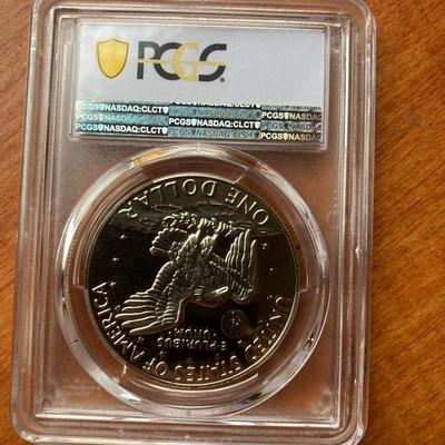 1974-S Eisenhower Ike Dollar Clad Proof PCGS PR69 Deep Cameo – Virtually Flawless Gem Proof