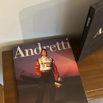 Rare Signed Mario Andretti Limited Ed. Book #586/2500 + Inscribed Paperback Set