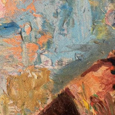 Vibrant 2008 Oil Painting by Nigerian Artist Kayode Malomo: Joyful Drummers in Traditional Attire