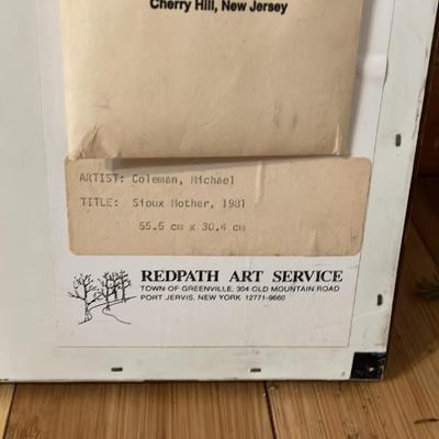 Michael Coleman (b. 1946) “Sioux Mother, 1981”