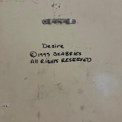 Fred Szabries Signed Brushed Aluminum Nude - 12" x 26" Abstract Metal Art