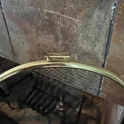 Black and Gold Fireplace Screen (LR-BC)