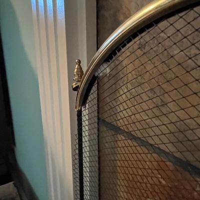 Black and Gold Fireplace Screen (LR-BC)