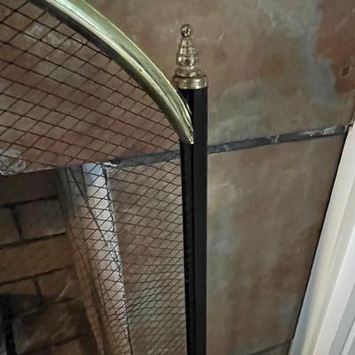 Black and Gold Fireplace Screen (LR-BC)