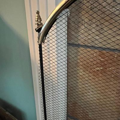 Black and Gold Fireplace Screen (LR-BC)