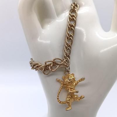 LOT 152: Vintage Gold-Tone Kellogg's Charm Bracelet, Aero Charm Bracelet, Monet Bracelet & More