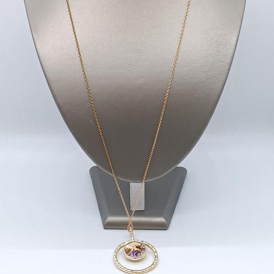 LOT 153: Avon Queen Bee Pendant Necklace, Abalone Circle Pendant Necklace & More