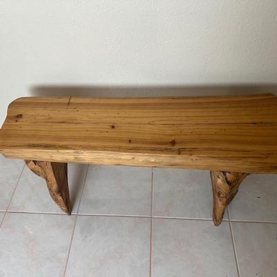 Rustic Solid Wood Bench