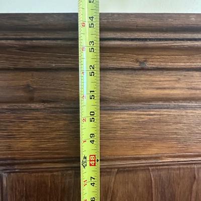 Vintage Solid Wood Two-Door Cabinet with Iron Hardware