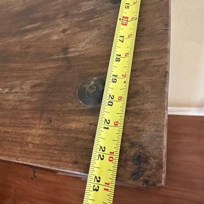 Vintage Solid Wood Two-Door Cabinet with Iron Hardware