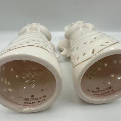 Pair of Belleek Angel Figurines