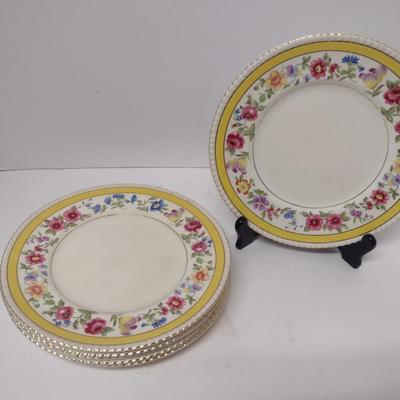 Vintage Fondeville Ambaassador Ware Dinner Plates- Six Pieces