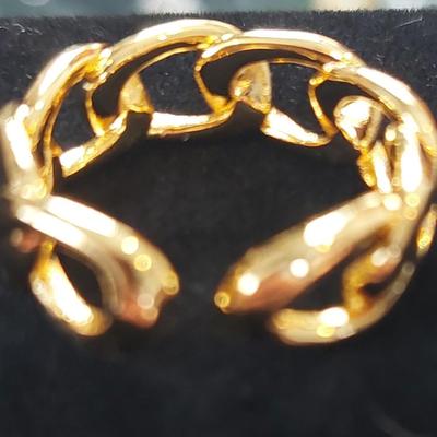 18kt Gold Overlay sterling silver Ring