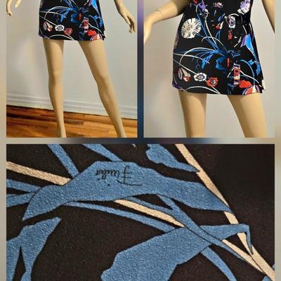 Vtg Pucci micro mini dress or /Tunic w/Belt