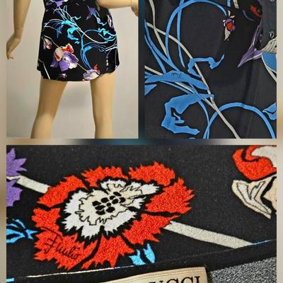Vtg Pucci micro mini dress or /Tunic w/Belt