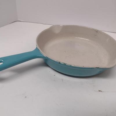 Le Creuset Small Enameled Cast Iron Skillet- Approx 6 1/2" in Diameter
