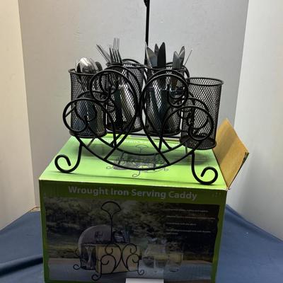 Wrought Iron Serving Caddy