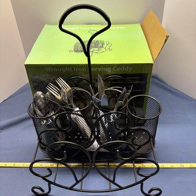 Wrought Iron Serving Caddy