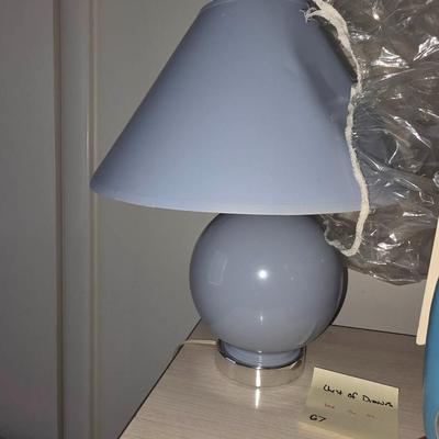 Small blue lamp