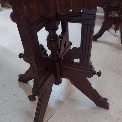 Antique Eastlake Accent Table with Marble Top Choice C