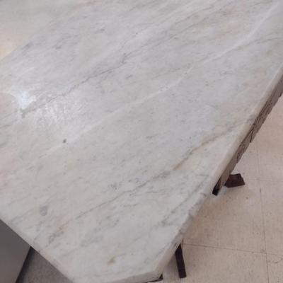 Antique Eastlake Accent Table with Marble Top Choice C