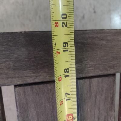 Solid Wood Slat Potter's Table