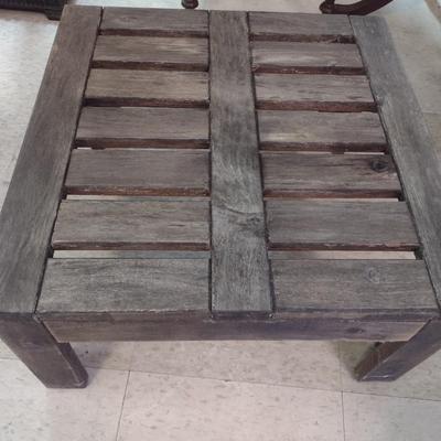 Solid Wood Slat Potter's Table