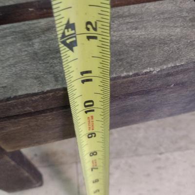 Solid Wood Slat Potter's Table