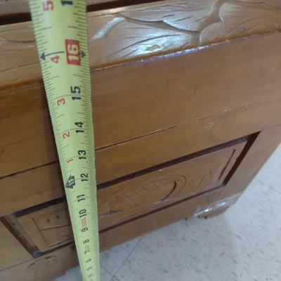 Asian Carved Hope Chest