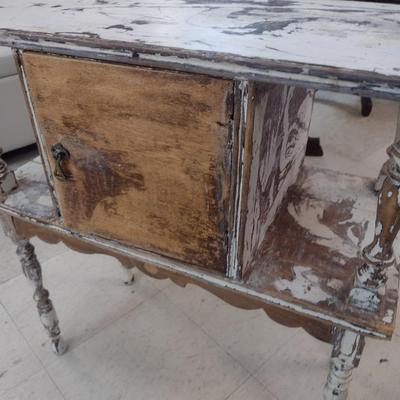 Vintage Solid Wood Tobacco Stand