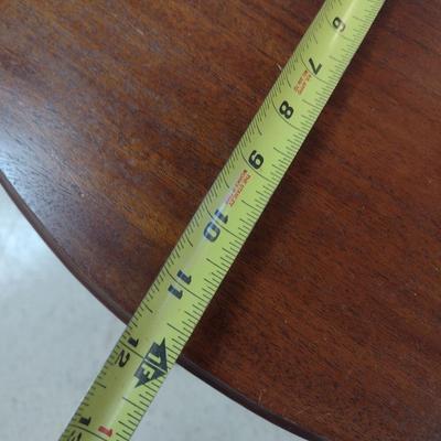 Mahogany Demilune Accent Table