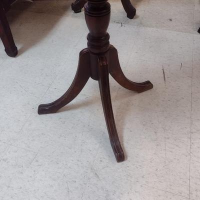 Mahogany Demilune Accent Table