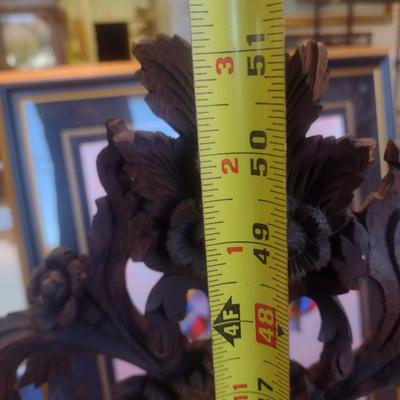 Vintage Burmese Design Wood Carved Gong