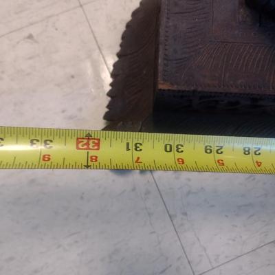 Vintage Burmese Design Wood Carved Gong