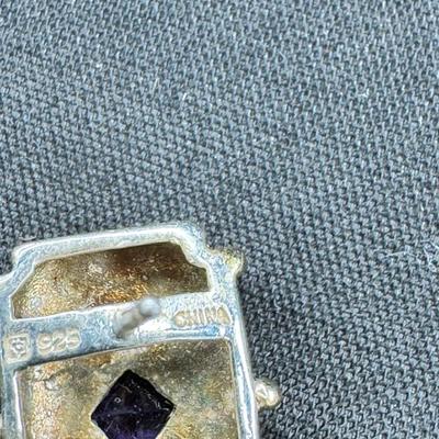 Sale Photo Thumbnail #167: Real stone cuff bracelets are not marked and do not test as Sterling. Pierced earrings many with latch back. Many marked 925 Silver. I have tried to show all markings.