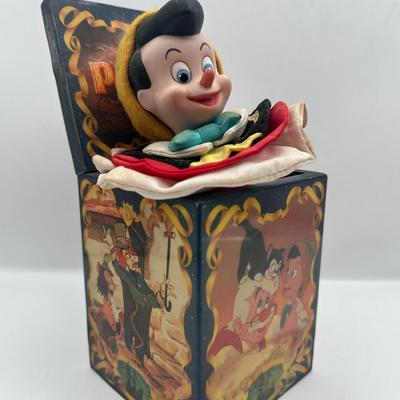 Enesco Walt Disney 50th Anniversary Pinocchio Musical Box