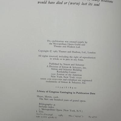 Signed Limited Edition “The Met: One Hundred Years of Grand Opera” Leather-Bound Book