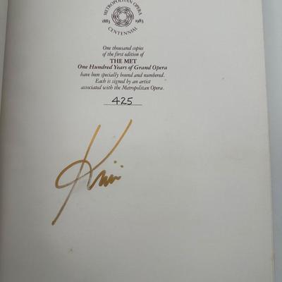Signed Limited Edition “The Met: One Hundred Years of Grand Opera” Leather-Bound Book