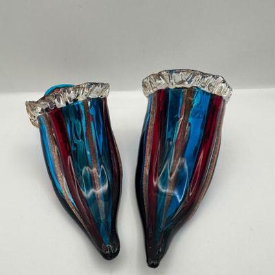 Pair of Murano Art Glass Heels by Vetri d’Arte, Italy