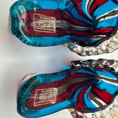 Pair of Murano Art Glass Heels by Vetri d’Arte, Italy