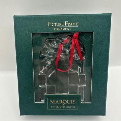 Marquis by Waterford Crystal Picture Frame Ornament with Box